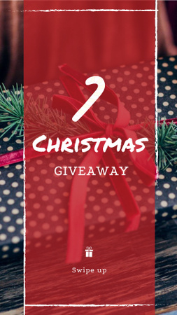 Christmas Special Offer with Festive Gift Instagram Story tervezősablon
