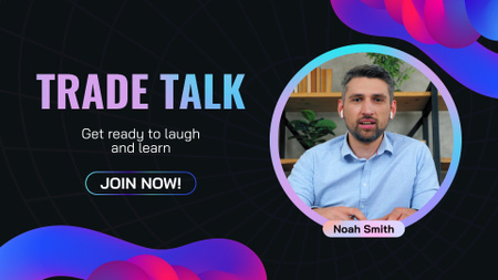 Trade Talk With Fun And Knowledgeable Info Full HD video Design Template
