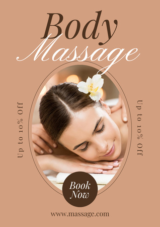 Body Massage Centre Offer Poster – шаблон для дизайну