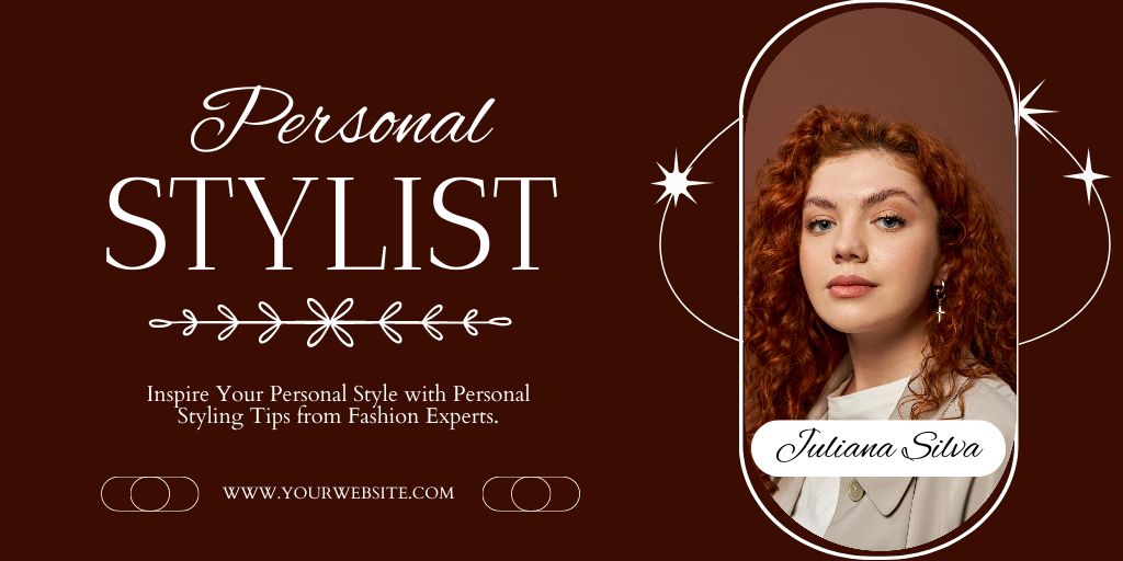 Fashion Insider Offers Styling Services Twitter Design Template