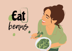 Vegan Lifestyle Concept with Woman eating Healthy Dish