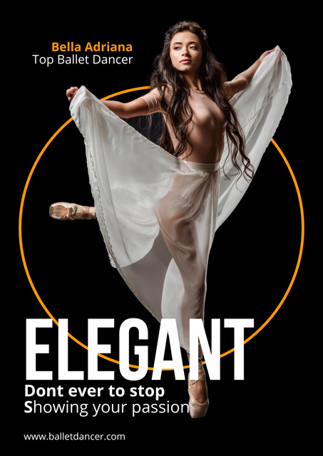 Designvorlage Poster - Ballet Dancer für Poster