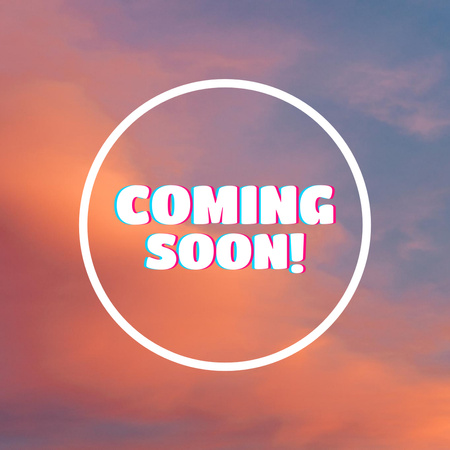 Event Announcement on Background of Sunset Sky Instagram Design Template