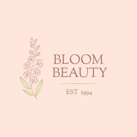 Plantilla de diseño de Beauty Salon Ad Logo 
