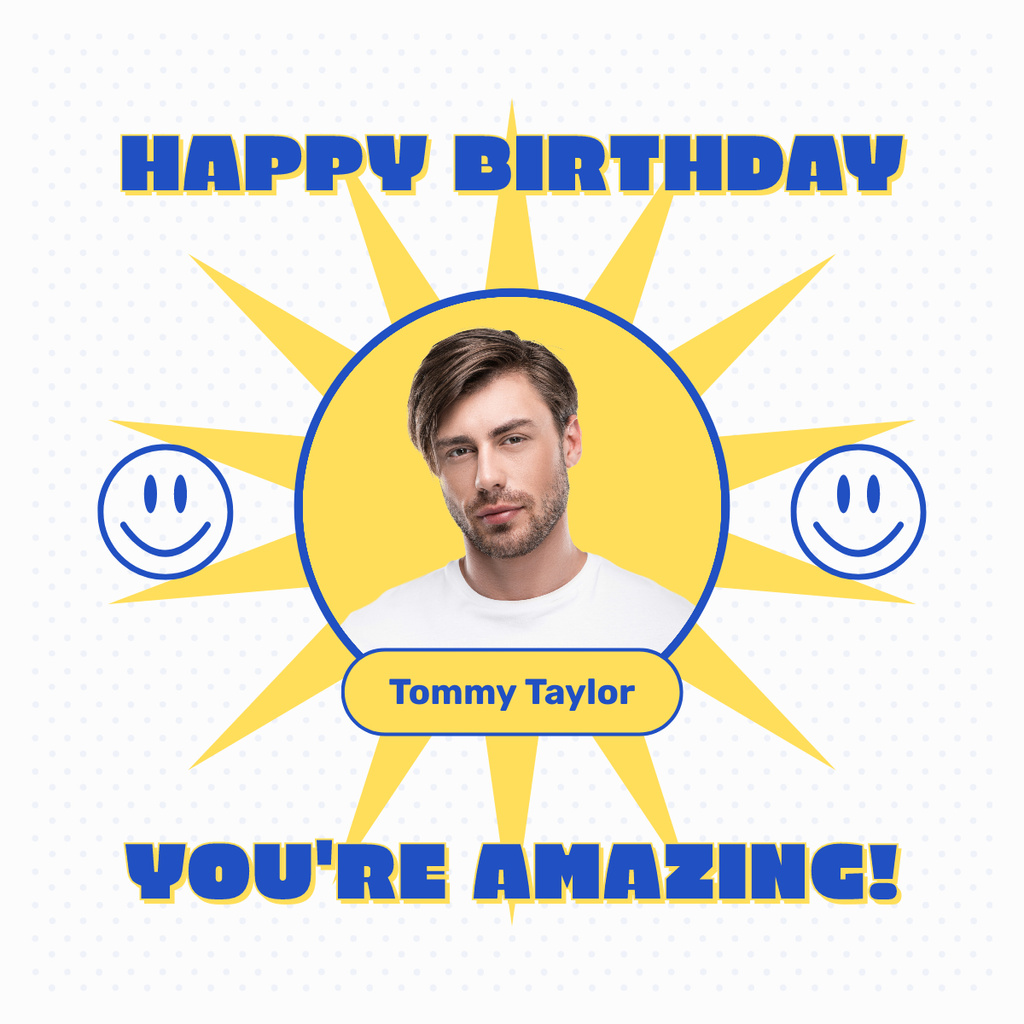 Template di design Happy Birthday to Amazing Friend LinkedIn post