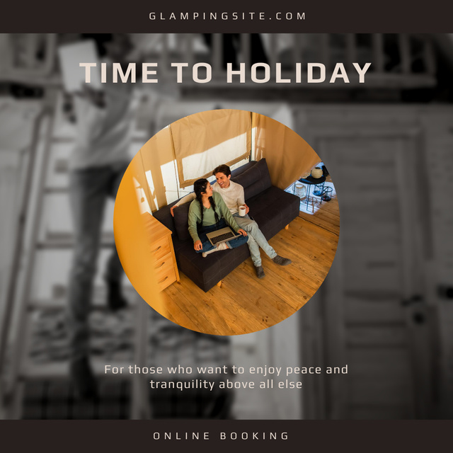 Template di design OnlineBooking for Cozy Hotel Room Instagram