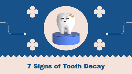 Signs of Tooth Decay Youtube Thumbnail Design Template