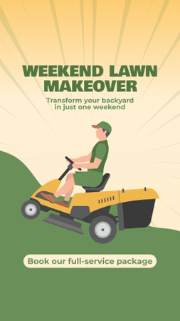 Comprehensive Lawn Makeover And Maintenance Deals Instagram Story Design Template