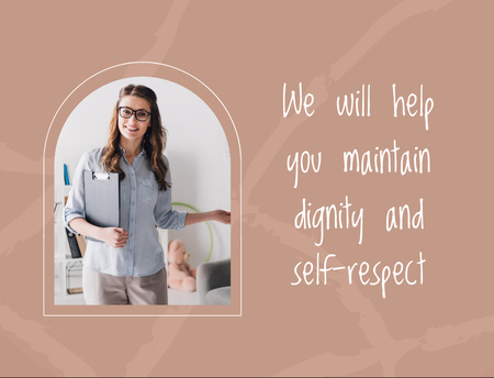 Self Respect Course Offer Postcard 4.2x5.5in Design Template