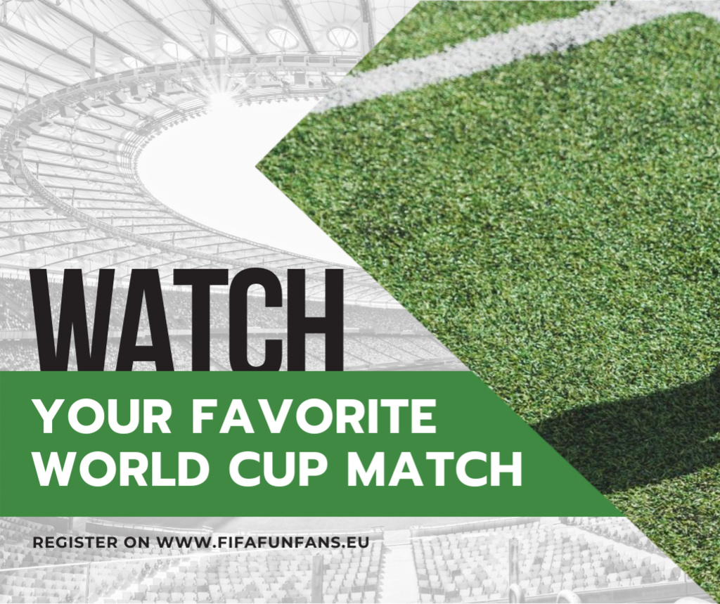 Soccer Match Announcement Players on Field Facebook – шаблон для дизайну