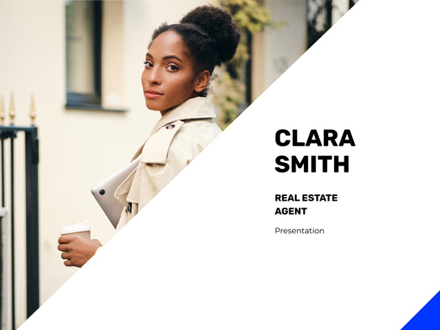 Ontwerpsjabloon van Presentation van Real Estate Agent Services Offer