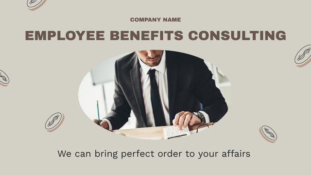 Employee Benefits Consulting Title Design Template