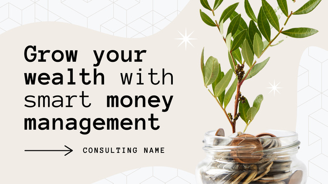 Template di design Personal Money Management Title 1680x945px