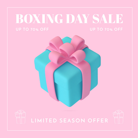 Boxing Day Sale Announcement Instagram Design Template