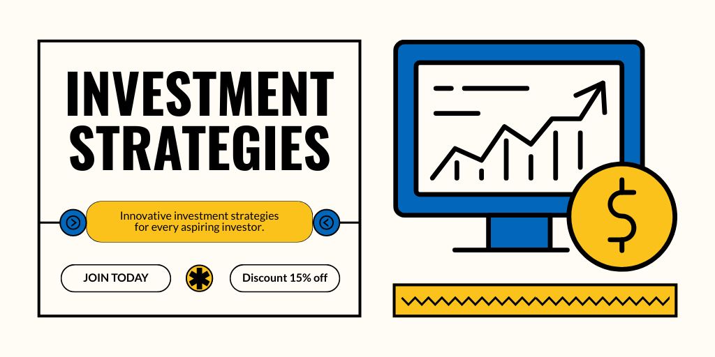 Offer Discounts on Investment Strategies for Every Person Twitter Design Template