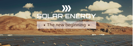 Platilla de diseño Energy Supply Solar Panels in Rows Tumblr
