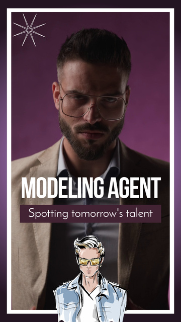 Responsible Modeling Agent Services Offer TikTok Video Modelo de Design