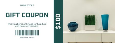 Designvorlage Angebot an Wohnmöbeln und Accessoires für Coupon