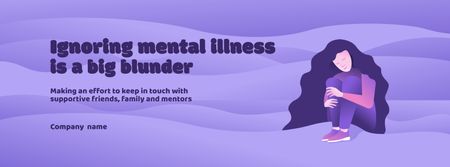 Szablon projektu Care of Mental Health Motivation Facebook Video cover