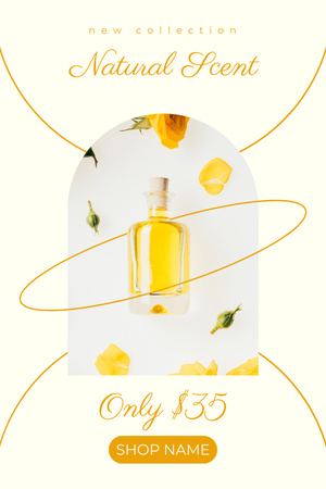 Modèle de visuel Annonce de parfum naturel - Pinterest