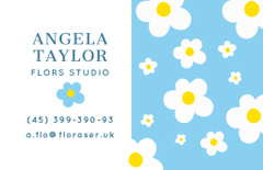 Flowers Studio Ad with Cartoon Daisies