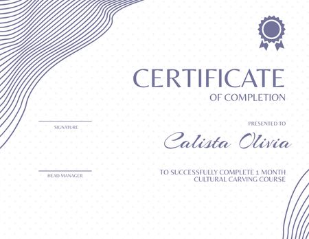 Certificate 11x8.5 in Certificate Modelo de Design
