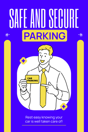Reliable Parking for Cars Pinterest Design Template