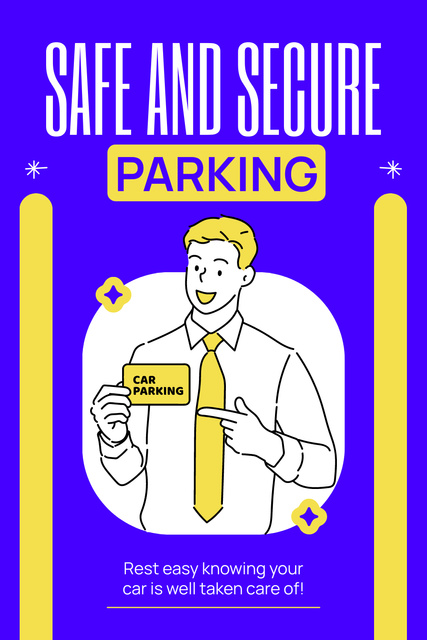 Platilla de diseño Reliable Parking for Cars Pinterest