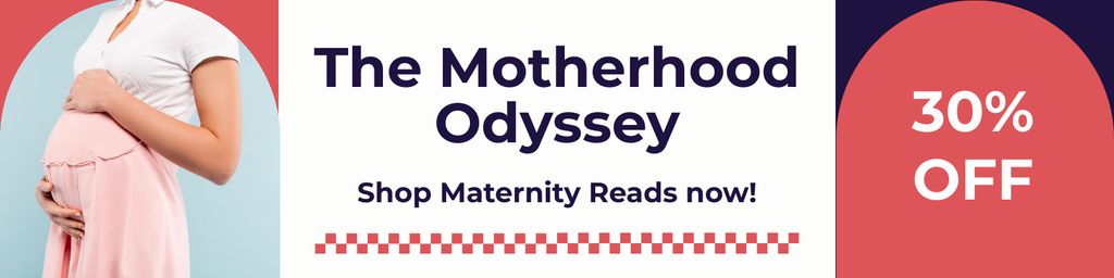 Sale of Literature about Motherhood at Discount Twitter tervezősablon