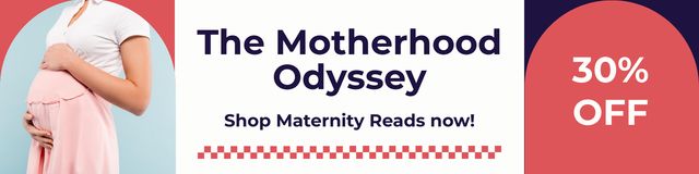 Designvorlage Sale of Literature about Motherhood at Discount für Twitter