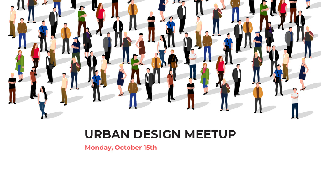 Modèle de visuel Urban Design Society Ad - FB event cover