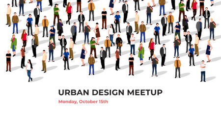 Template di design Urban Design Society Ad FB event cover