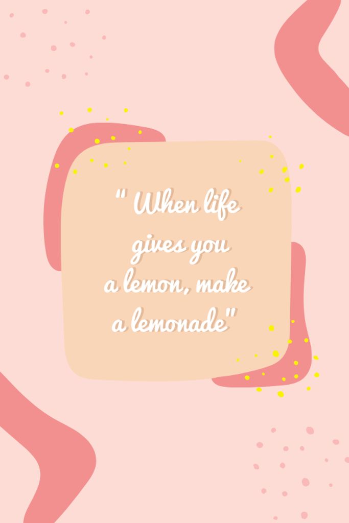 Inspirational Quote on Bright Pattern Tumblr Πρότυπο σχεδίασης