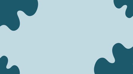 Modèle de visuel Formes bleues sur fond bleu clair - Zoom Background
