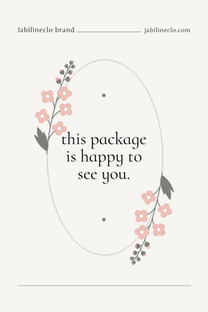 This Package is Happy to See you Postcard 4x6in Vertical Design Template