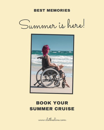 Summer Travel Offer Poster 16x20in Šablona návrhu