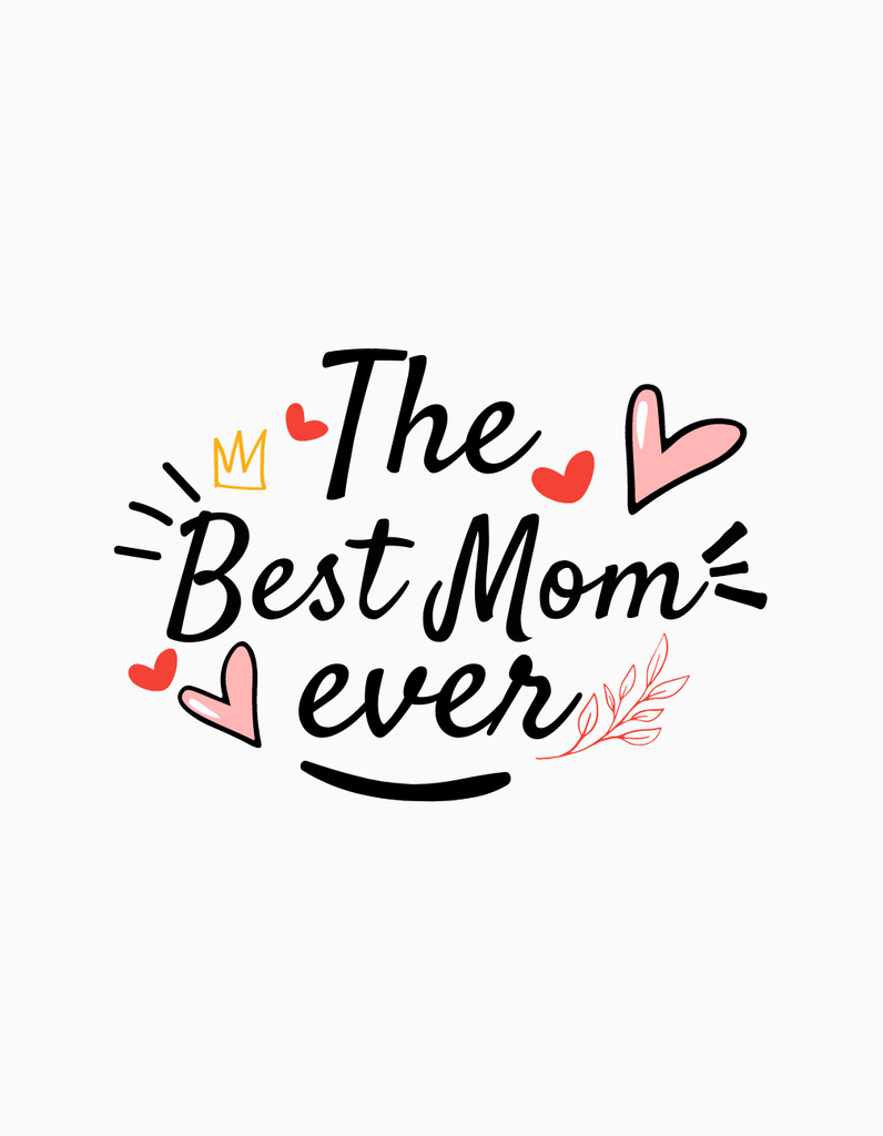 Best Wishes to Mom T-Shirt Design Template
