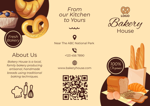 Bakery House Price List Brochure – шаблон для дизайну
