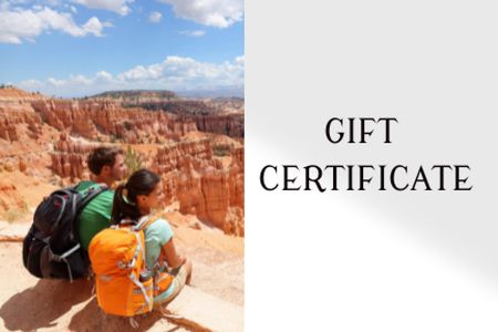 Designvorlage Summer Travel Offer für Gift Certificate