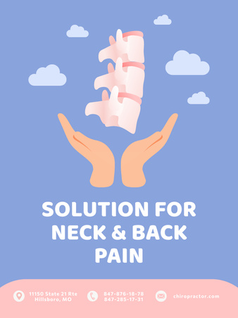 Osteopathic Physician Services Offer Poster US Šablona návrhu