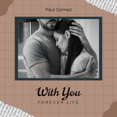 With You Forever Album Cover Album Cover Design Template