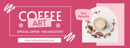 Platilla de diseño Served Coffee With Spices At Discounted Rates Offer Facebook cover