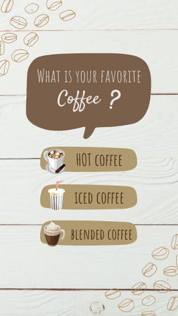 What is your favorite  Coffe     Instagram Story Design Template