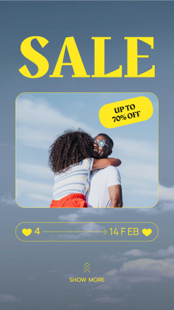 Valentine's Day Holiday Special Offer Instagram Story Design Template