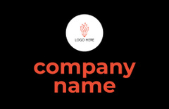 IT Company Name Promotion In Black