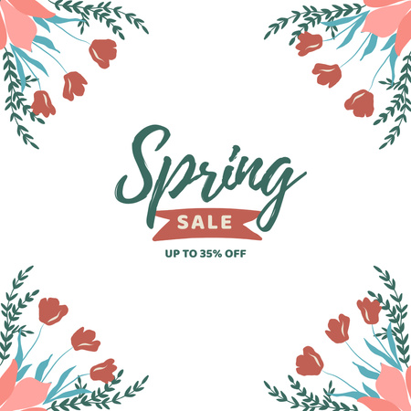 Platilla de diseño Spring Sale Offer on Floral Instagram
