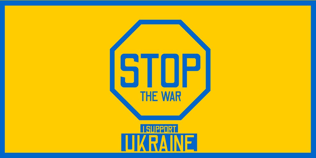 Stop War in Ukraine Image Tasarım Şablonu