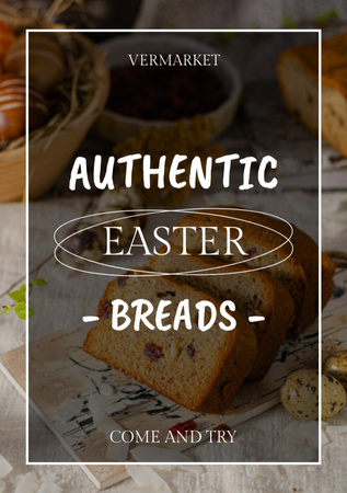 Delicious Easter Breads Offer Flyer A5 Design Template