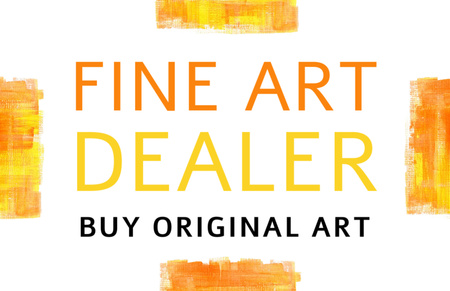 Fine Art Dealer Ad Flyer 5.5x8.5in Horizontal Design Template