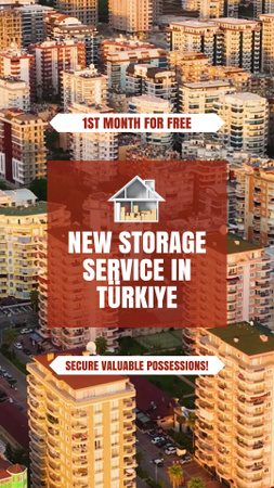 New Storage Service With Free Month TikTok Video Design Template